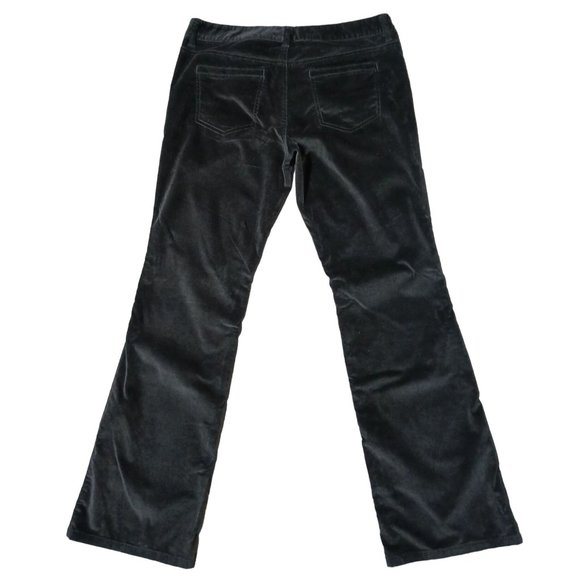 The Limited Drew Pants Womens Size 10 Gray Velour Boot Cut Stretch - Picture 6 of 11